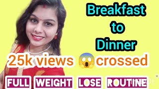 WeightLose full Routin🧏‍♀️ BreakfastToDinner Google Submissio DoneNew Myke Aa gye weightloseathome [upl. by Willcox]