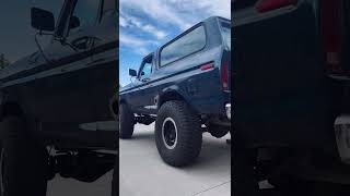 545ci Big Block Bronco exhaust dentside ford bronco fordbronco f100 chop cammed exhaustclip [upl. by Mcloughlin316]