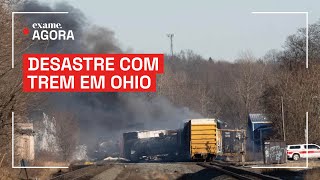 Chernobyl americano Explosão de trem libera substância tóxica em Ohio [upl. by Thibault]