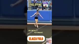 Elaiza Yulo Gold medalist Performance philippines sports fypyoutube fyp trendingshorts fypシ゚ [upl. by Cornela]