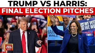 US Election Night Eve Donald Trump Vs Kamala Harris All Eyes On US Election Day  India Today News [upl. by Utas]