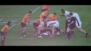 Henry Arundell rugby first touch first try England vs Australia first game summer series 2022 [upl. by Acillegna248]