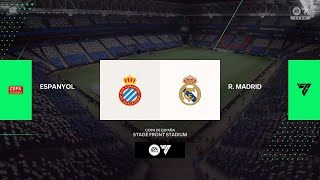 BRAHIM NOS DA EL PARTIDO  Espanyol vs Real Madrid  modo carrera EA FC 24 [upl. by Auqinet]