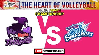 Choco Mucho vs Creamline  Championship Match Game 1  PVL AFC Live Scoreboard [upl. by Valina]