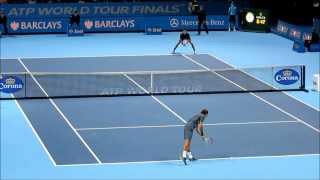 Djokovic vs Federer  ATP World Tour Finals 2013 [upl. by Ilohcin415]