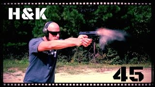 Heckler amp Koch HK 45 Handgun Review HD [upl. by Marita621]