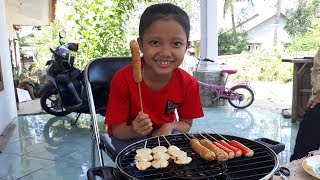 Main Masak Masakan Beneran  Masak Sosis Bakar Dengan Kompor Beneran [upl. by Etnoel]