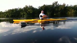 Day 7  learning to scull in an Edon TS515 training scull [upl. by Attirb628]