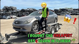 I BOUGHT THE CHEAPEST G35s SEDAN IN FLORIDA🌴🚗 VLOG [upl. by Serafina]