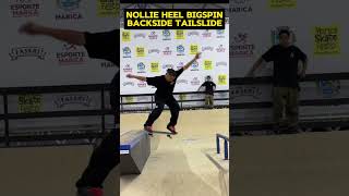 NOLLIE HEEL BIGSPIN BACKSIDE TAILSLIDE skateboard [upl. by Ahseetal632]