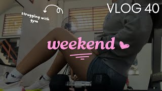 Hi Vlog 40 weekend amp a monday  gym brow touch up utopia fair 🧋🛍️💪 [upl. by Kalasky]