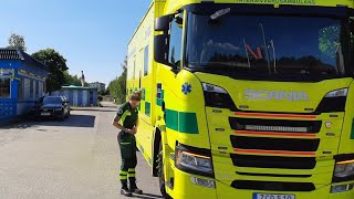 Ambulance Ride Along 10 with the 18 tons Mobil Intensive Care Unit Stockholm Sweden [upl. by Palgrave]