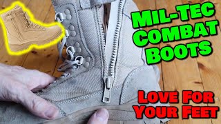 MilTec Tactical Combat Boots Review fantastic [upl. by Bailar]