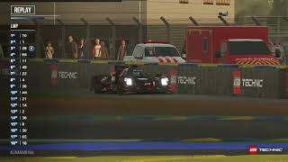 Max Verstappen 24 Hours of Le Mans Virtual Crash [upl. by Altman]