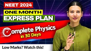 🚀 NEET 2024 EXPRESS PLAN  Complete Physics in 30 Days TamannaChaudhary [upl. by Schlessinger]