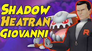 First Look at How to Beat Giovanni SHADOW HEATRAN Team in Pokemon GO Below 1500cp [upl. by Mikol]