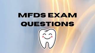 MFDS Part 1 exam Questions amp Answers [upl. by Gen953]