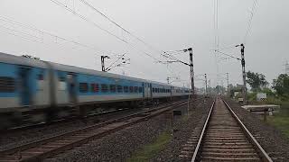 Dhauli SF Express High Speed action at Benapur [upl. by Uos772]