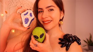 ASMR Bubbly Verkäuferin im HalloweenShop berät dich [upl. by Karwan472]