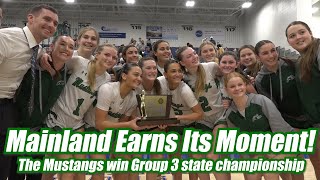 Mainland 59 Chatham 51  Girls Basketball  Group 3 State Final  Mustangs 1st title since 2019 [upl. by Cornew543]