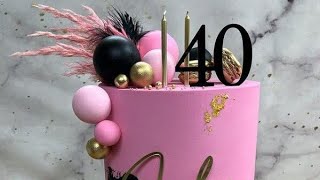 40th beautiful birthday cake ideas40 and fabulous [upl. by Gnoc]