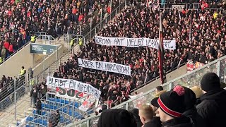 VfB Stuttgart Fans HURENSOHN Plakete Gegen HOPP  Pyro in Hoffenheim  VfB Stuttgart 22 24012023 [upl. by Weinrich489]