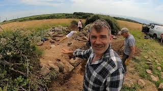 Cornish Hedge repair at Boscean Farm [upl. by Rad]