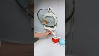 Suction Cup Pot Lid Holder  Keep Your Kitchen Organized and ClutterFree [upl. by Aliber545]