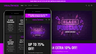 I Turned a FREE Shopify Theme into a BLACK FRIDAY Theme [upl. by Savadove]