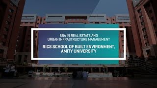 BBA course in Real Estate  Specialize to Rise  RICS SBE  Amity University [upl. by Langelo]