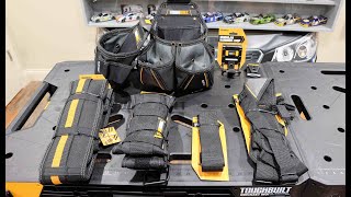 TOUGHBUILT Tool Belt Comparison and Suspenders Overview These are the BEST Tool Belts and Pouches [upl. by Thacker]