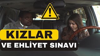 KIZLAR EHLİYET SINAVINA GİRERSE  TRAJİKOMİK EHLİYET DİREKSİYON SINAVI [upl. by Clarhe]