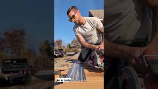 Those are always so nerve racking diy contractor woodworking construction carpentry [upl. by Enyrhtac]