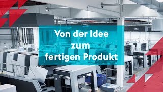 Produktion eines Flyers Von der Idee zum fertigen Produkt 2018 [upl. by Goulet595]