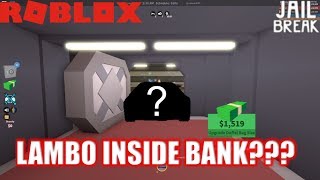 Roblox JailBreak Drive a LAMBO INSIDE the BANK  Jailbreak Myths Ep3 [upl. by Meisel]