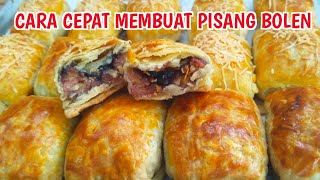 CARA CEPAT MEMBUAT PISANG BOLEN [upl. by Einaffets]