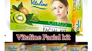 Vitaline Facial kit विटा लाईन फेशियल किट लेमन ग्रास आणि किवी [upl. by Ehtyde]