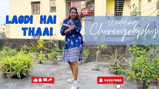 Lagdi hai Thaai  Sangeet Choreography for Girls  Easy Dance Steps  Puja Nrityashala [upl. by Anirehc]