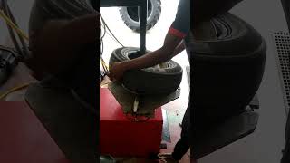 Refitting an old tire to a rim😊😊 [upl. by Gnaht]