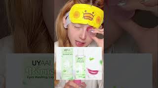 BEACOLORS Howto Use Borneol Eye Washing Liquid EyeCare Lens tutorial tips trending eyewash [upl. by Ailugram]