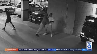 Violent followhome robbery caught on camera in North Hollywood [upl. by Ednarb]