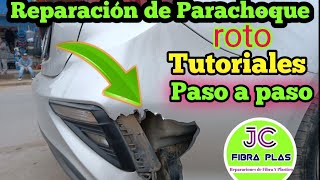 cómo reparar un parachoque rotopaso a paso y muy facil [upl. by Nahtanaj674]