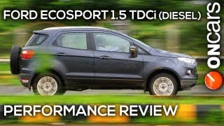 Ford EcoSport 15 TDCi Diesel Titanium O Performance Review by OnCars India [upl. by Jahdol612]