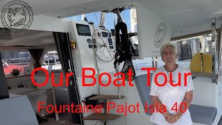 Internal boat tour of our 2024 Fountain Pajot Isla 40  Ocean Harmony [upl. by Sauveur264]