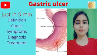 Gastric Ulcer in Hindicause symptoms diagnosis treatment complication Learn with Dr Shipra [upl. by Latsryk725]