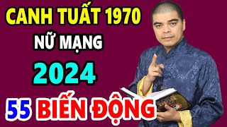 Tử Vi Tuổi Canh Tuất 1970 Nữ Mạng Năm 2024 Thoát Khỏi Đại Hạn Càng Làm Càng Ra Tiền Giàu Nứt Két [upl. by Rehpetsirhc]