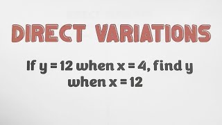 Solving Direct Variation Problems  Grade 9 Math [upl. by Fillender]