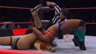 Kiera Hogan Trish Adora amp Leyla Hirsch vs Taya Valkyrie Leila Grey amp Diamanté  41824 wrestling [upl. by Anesuza]