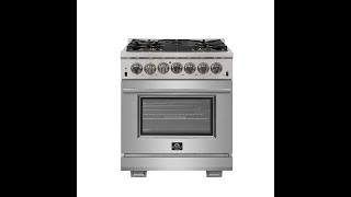 FFSGS618730  30″ Capriasca Dual Fuel Range FORNO ALTA QUALITA ProStyle 5 Italian Burners 100000 [upl. by Theodor]