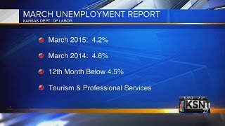 Kansas unemployment rate down from March 2014 [upl. by Neelat]